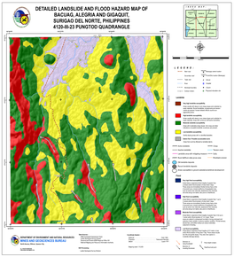 Detailed Landslide and Flood Hazard Map of Bacuag