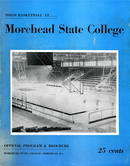 1958-59 Basketball at ...Morehead State College