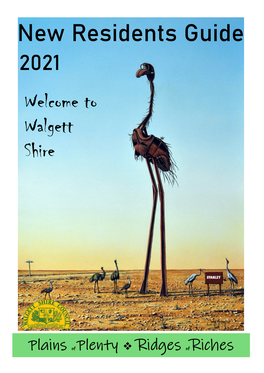 New Residents Guide 2021 Welcome to Walgett Shire