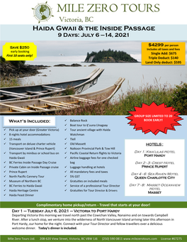 Haida Gwaii & the Inside Passage