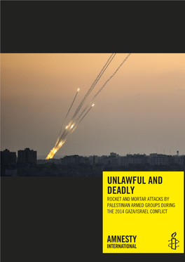 Unlawful and Deadly Rocket and Mortar Attacks by Palestinian Armed Groups During the 2014 Gaza/Israel Conflict
