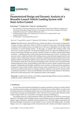 Parameterized Design and Dynamic Analysis of a Reusable Launch Vehicle Landing System with Semi-Active Control