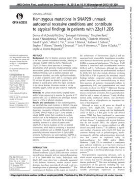 Hemizygous Mutations in SNAP29 Unmask Autosomal Recessive