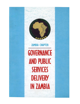 Governance and Public Services Delivery in Zambia