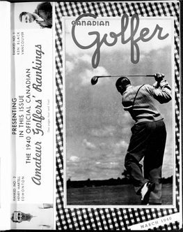 Canadian Golfer, March, 1940