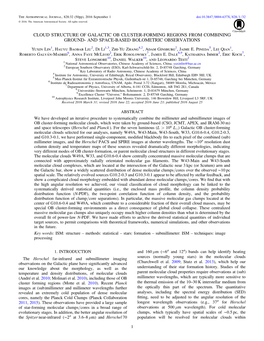 Cloud Structure of Galactic Ob Cluster-Forming Regions