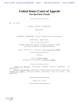 United States Court of Appeals for the First Circuit