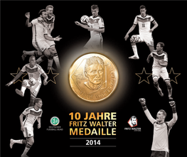 Broschüre Zur Fritz-Walter-Medaille 2014