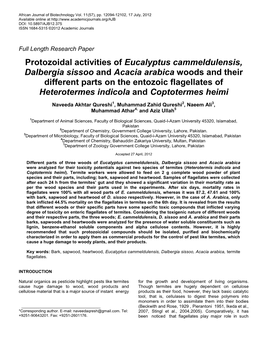 Comparative Resistivity of Bark, Sapwood and Heartwood of Three