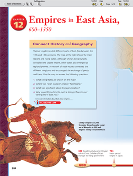 Empires in East Asia, 600–1350