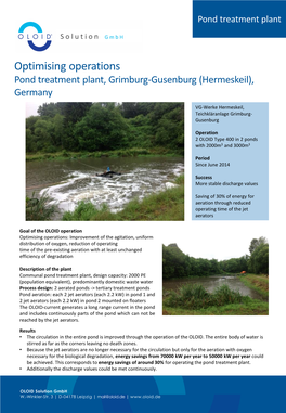Factsheet Pond Treatment Plant Hermeskeil EN