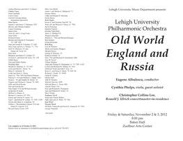 Old World England and Russia