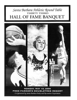 2000 Hall of Fame Banquet Program