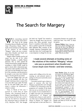The Search for Margery