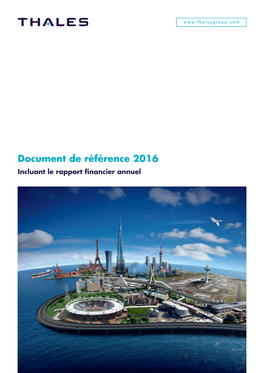 Document De Référence 2016 Thales