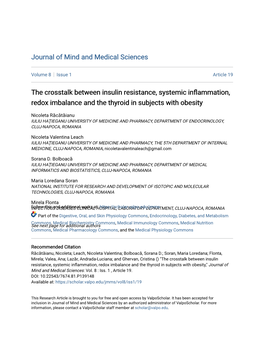 The Crosstalk Between Insulin Resistance, Systemic Inflammation, Redox Imbalance and the Thyroid in Subjects with Obesity