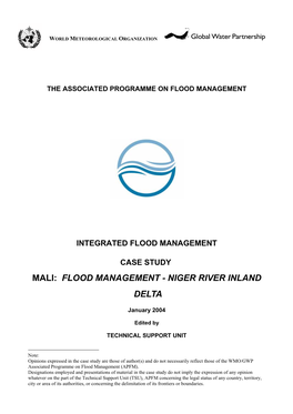 Mali: Flood Management - Niger River Inland Delta