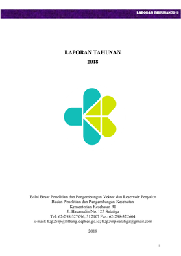 Laporan Tahunan (Laptah) 2018