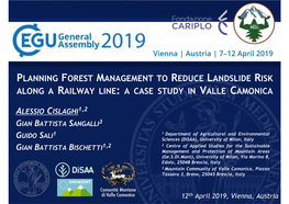 Planning Forest Management to Reduce Landslide Risk Along a Railway Line: a Case Study in Valle Camonica