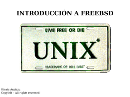 Introducción a Freebsd