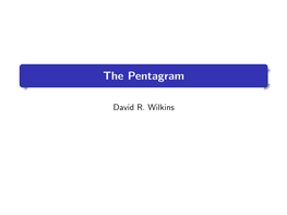 The Pentagram