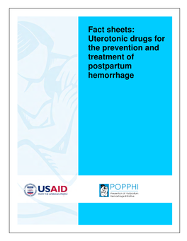 Uterotonic Drugs for the Prevention and Treatment of Postpartum