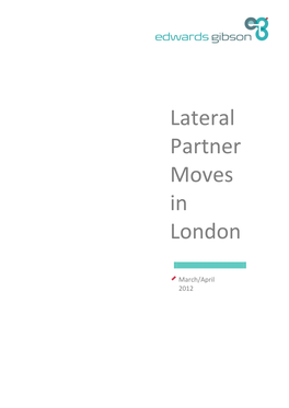 Lateral Partner Moves in London