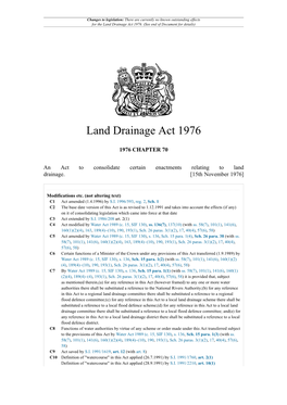 Land Drainage Act 1976