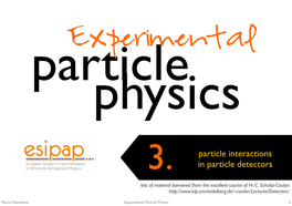 3. Particle Interactions