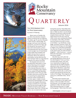 QUARTERLY Autumn 2014