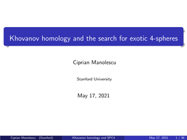 Khovanov Homology and the Search for Exotic 4-Spheres