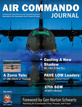 AIR COMMANDO JOURNAL FALL 2011 Vol