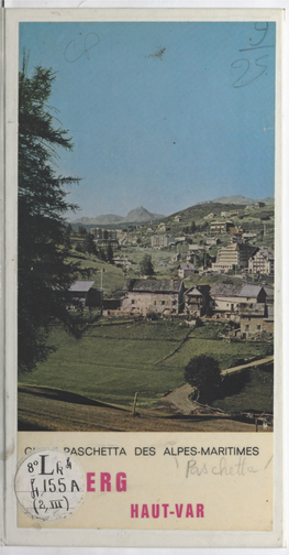 Valberg Et Haut-Var. Beuil, Guillaumes, Péone