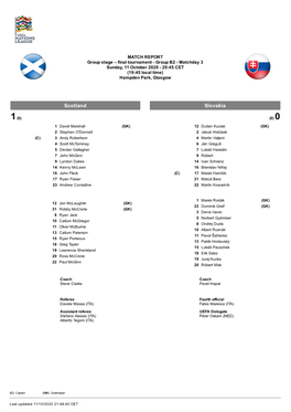 Scotland Slovakia