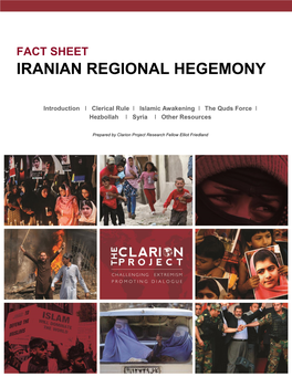 Iranian Regional Hegemony Fact Sheet