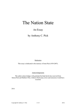 The Nation State