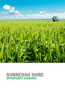 GUNNEDAH SHIRE OPPORTUNITY OVERVIEW a Few Words from the Gunnedah Introduction by Jamie Chaffey, Chamber of Commerce and Mayor, Gunnedah Shire Council