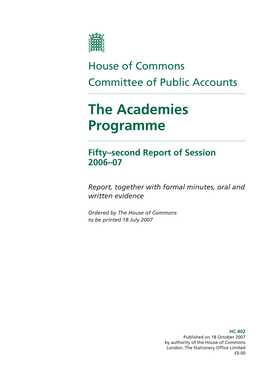 The Academies Programme