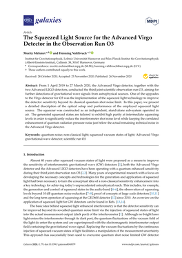 The Squeezed Light Source for the Advanced Virgo Detector in the Observation Run O3