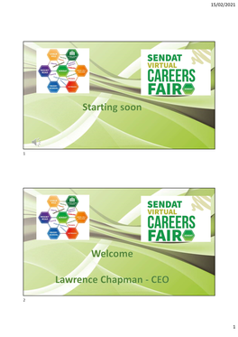 SENDAT Careers Fair Launch Presentation