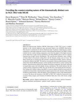 Unveiling the Counter-Rotating Nature of the Kinematically Distinct Core in NGC 5813 with MUSE