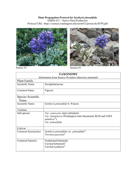 Draft Plant Propagation Protocol