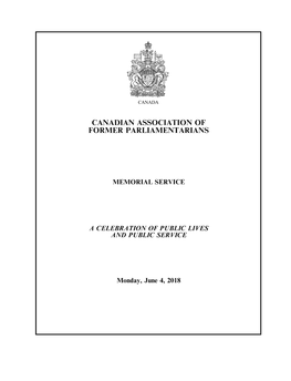 Canadian Association of Former Parliamentarians