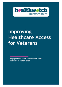 Improving Healthcare Access for Veterans