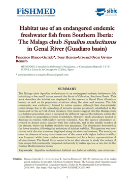 Habitat Use of an Endangered Endemic Freshwater Fish From