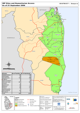 Ampara District Idps Location