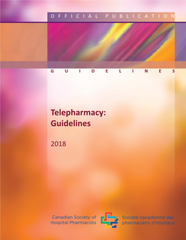 Telepharmacy: Guidelines