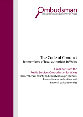 The Code of Conduct for Members of Local Authorities in Wales