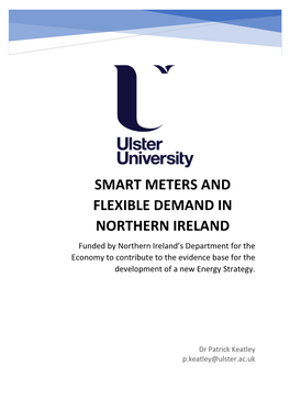 Smart Meters and Flexible Demand in Northern Ireland