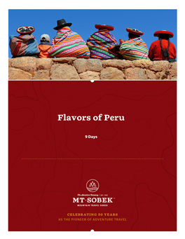 Flavors of Peru